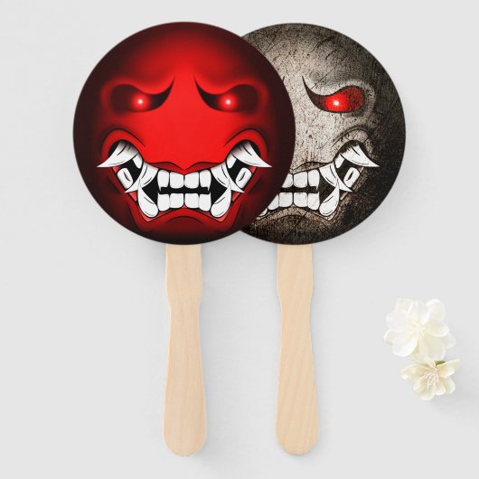 Samouraaimoji Handwaaier (Voorkant en achterkant)