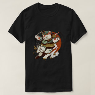 Samouraï japonais Chat Homme et T-shirt femme