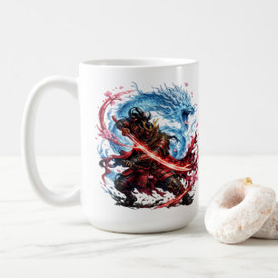 Samouraï légendaire & Mug Blue Dragon Guerre jap