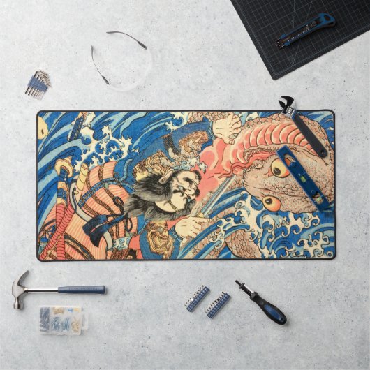 SAMOURAÏ LUTTANT CONTRE SALAMANDRE (Poste de travail)