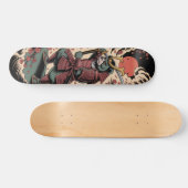 Samouraï Ours Vert guerrier Skateboard (Horz)