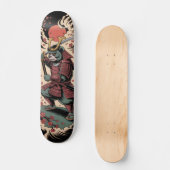 Samouraï Ours Vert guerrier Skateboard (Recto)