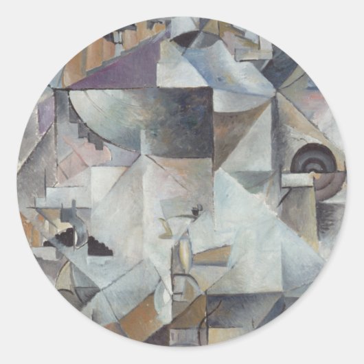 Samovar Ronde Sticker (Voorkant)