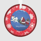 Samoyé "Reindeer" Père Noël une nouvelle balade (dos)