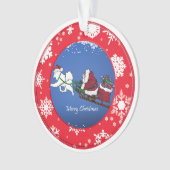 Samoyé "Reindeer" Père Noël une nouvelle balade (devant)