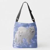 Samoyed All-Over Print Tas - Med & Lrg Cross Body (Voorkant)