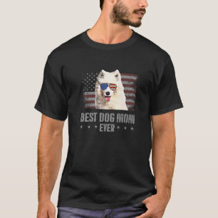 Samoyed Best Dog Ma Ever Retro Verenigde Staten Am T-shirt