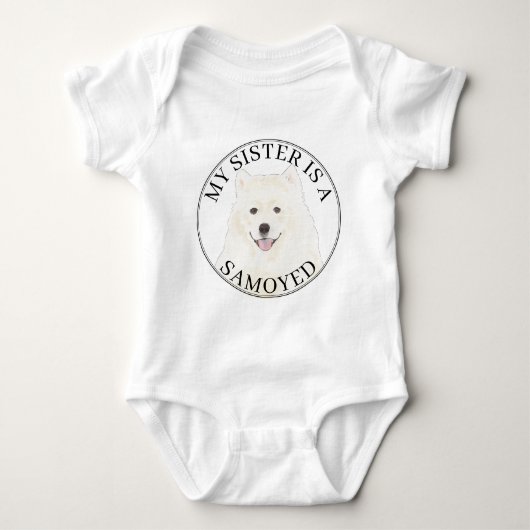 Samoyed Big Sister Romper (Voorkant)