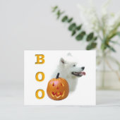 Samoyed Boo Briefkaart (Staand voorkant)