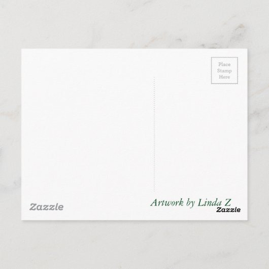 Samoyed Briefkaart (Achterkant)