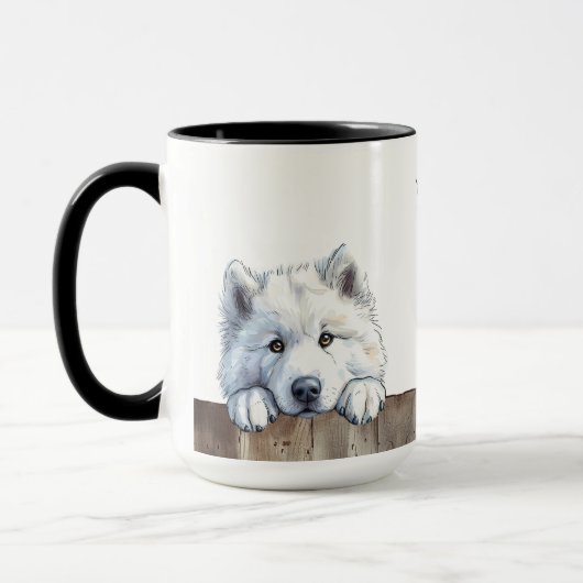 Samoyed Chien Mug (Gauche)