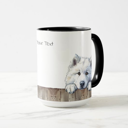 Samoyed Chien Mug (Devant droit)