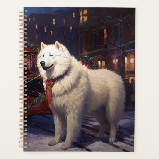 Samoyed Christmas Festive Saison (Devant)