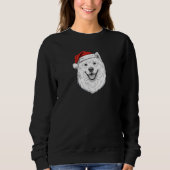Samoyed Christmas Sweatshirt–Custom Name Dog Gift Trui (Voorkant)