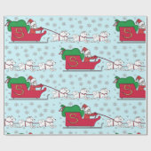 Samoyed Claus Cadeaupapier (Vlak)