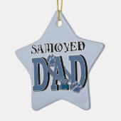 Samoyed DAD Keramisch Ornament (Links)
