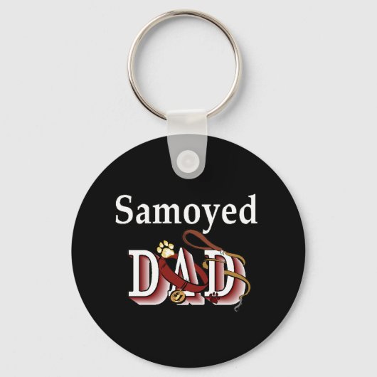samoyed dad Sleutelhanger (Voorkant)