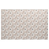 Samoyed Dog Art Fabric Stof (Fat Quarter)