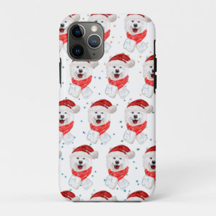 Samoyed Dog Breed Christmas Stars iPhone 11 Pro Hoesje