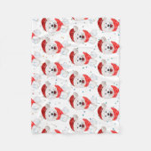 Samoyed Dog Breed Christmas Stars Fleece Deken (Voorkant)