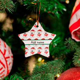 Samoyed Dog Breed Christmas Stars Keramisch Ornament