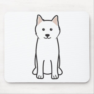 Samoyed Dog Cartoon Muismat