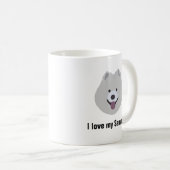 Samoyed Dog Coffee Mok - Ik hou van mijn Samoyed D (Voorkant rechts)