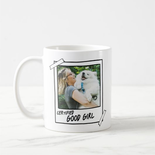 Samoyed Dog "Gecertificeerde Goede Jongen" Foto Koffiemok (Links)