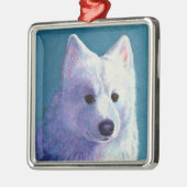Samoyed Dog Ornament - "Boeddha" (Links)