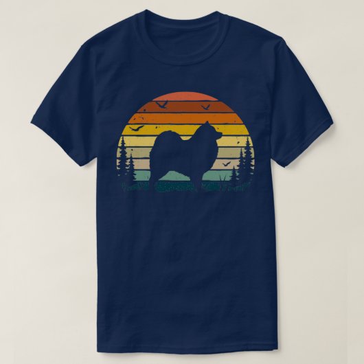 Samoyed Dog Retro T-shirt (Design voorkant)