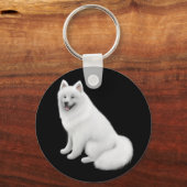 Samoyed Dog Sleutelhanger (Voorkant)