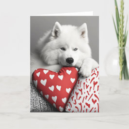 Samoyed Dog Valentijn Kaart