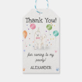Samoyed Dog Verjaardag Dank u Gift Label Cadeaulabel (Achterkant)