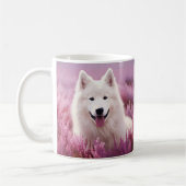 Samoyed en heide koffiemok (Links)
