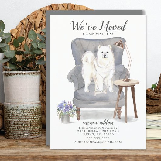 Samoyed | Faire-part de déplacement