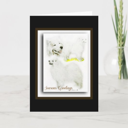 Samoyed Feestdagen Kaart (Voorkant)