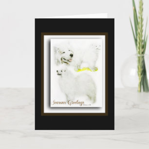 Samoyed Feestdagen Kaart