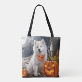 Samoyed Halloween Spooky Draagtas (Achterkant)