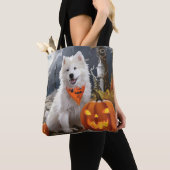 Samoyed Halloween Spooky Draagtas (Dichtbij)