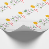 Samoyed Hawaiian Kerstmis Cadeaupapier (Hoek)