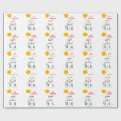 Samoyed Hawaiian Kerstmis Cadeaupapier (Vlak)