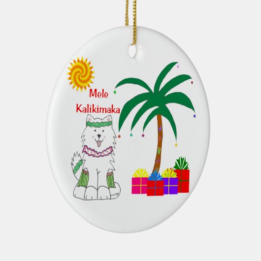 Samoyed Hawaiian Ornament (Rechts)