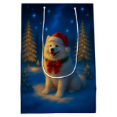 Samoyed Holiday  Medium Cadeauzakje (Achterkant)