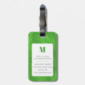 Samoyed-hond bagage labels (Achterkant verticaal)