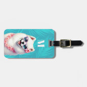 Samoyed-hond bagage labels (Voorkant horizontaal)