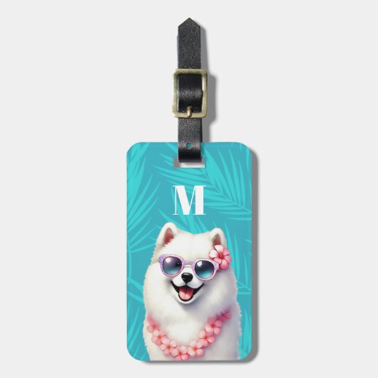 Samoyed-hond bagage labels (Voorkant verticaal)