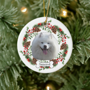 Samoyed hond keramisch ornament