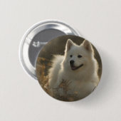 Samoyed Hondenras Round Pin Ronde Button 5,7 Cm (Voorkant /achterkant)
