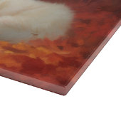 Samoyed in Autumn Leaves Herfst Inspire Snijplank (Hoek)