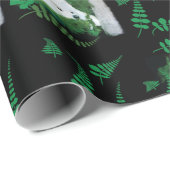 Samoyed in een tuin; Gift-Wrap Cadeaupapier (Rol Hoek)